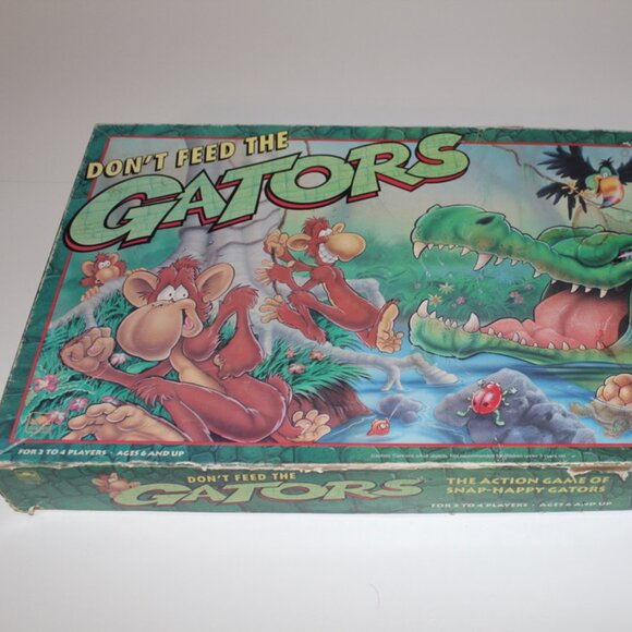 Vintage Don't Feed The Gators Board Game 1992 Golden Original Box Incomplete - Picture 1 of 6